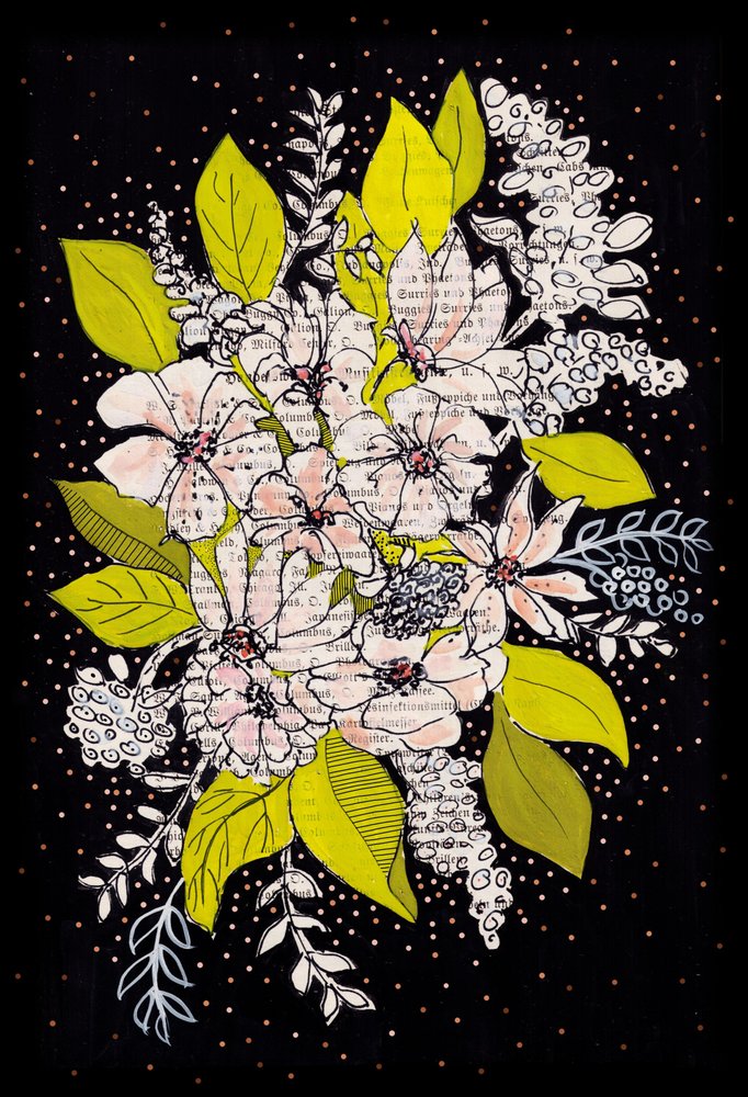 Bouquet floreale stravagante da Annick