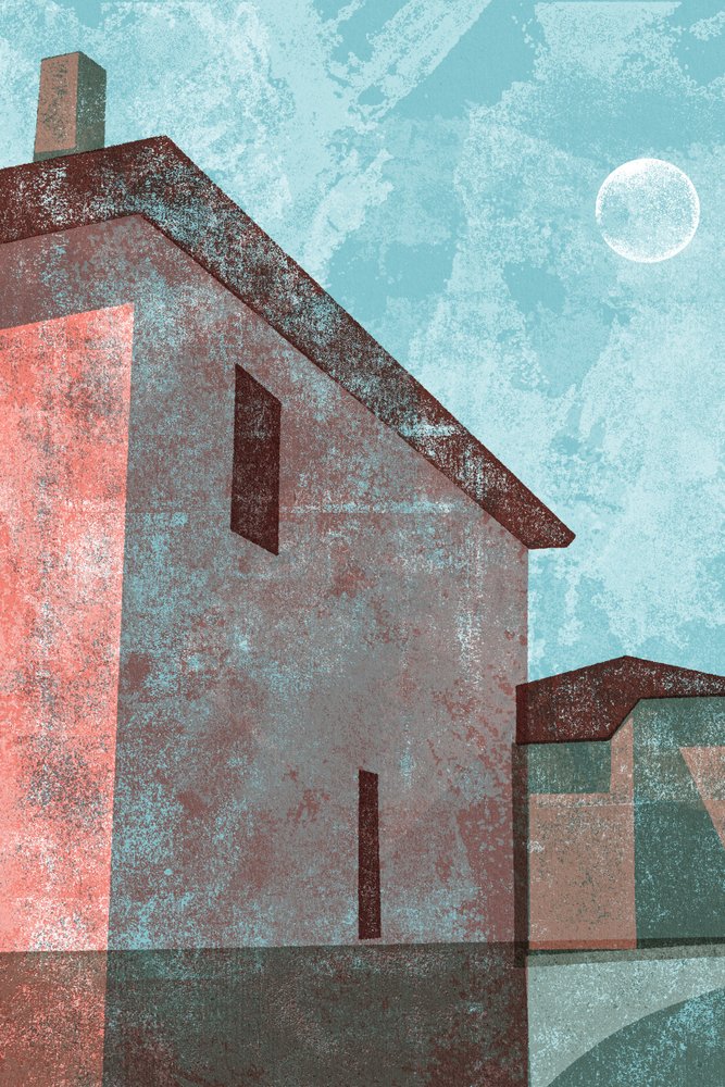 Riflesso della casa al chiaro di luna da Apostrofo Design