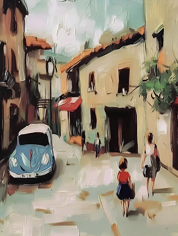 Affascinante scena di strada europea da Avanesova Elena