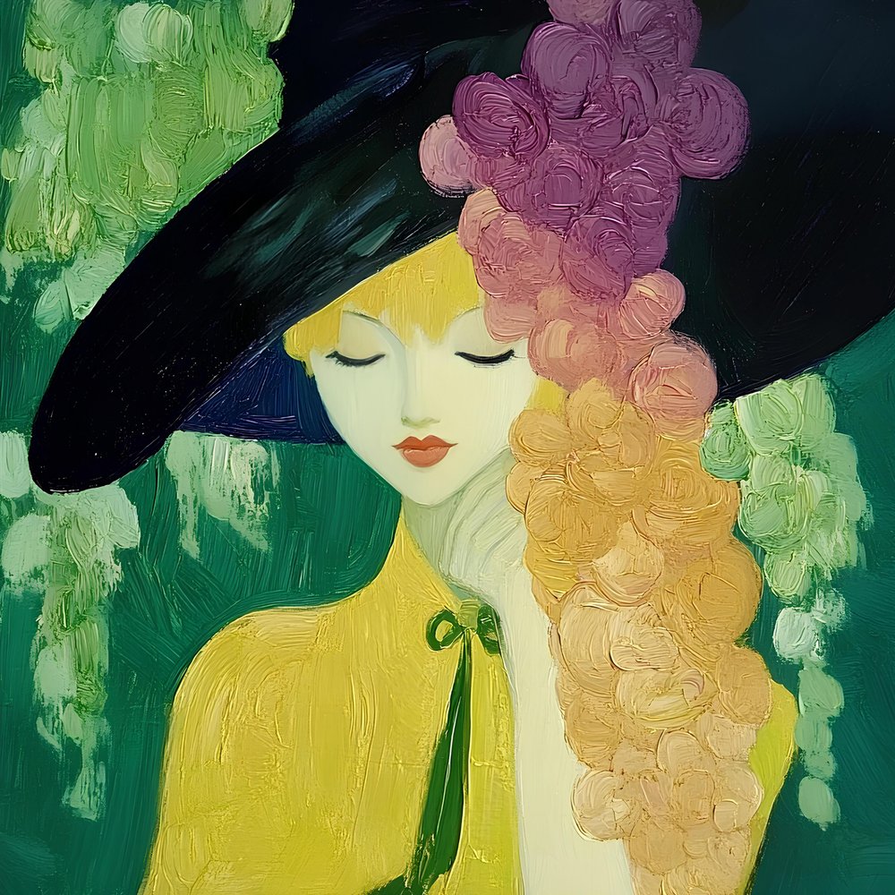 Donna elegante in fiore da Avanesova Elena