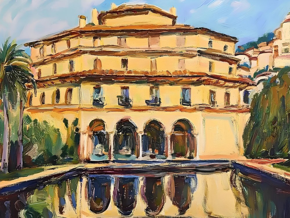 Riflessi di una villa mediterranea da Avanesova Elena