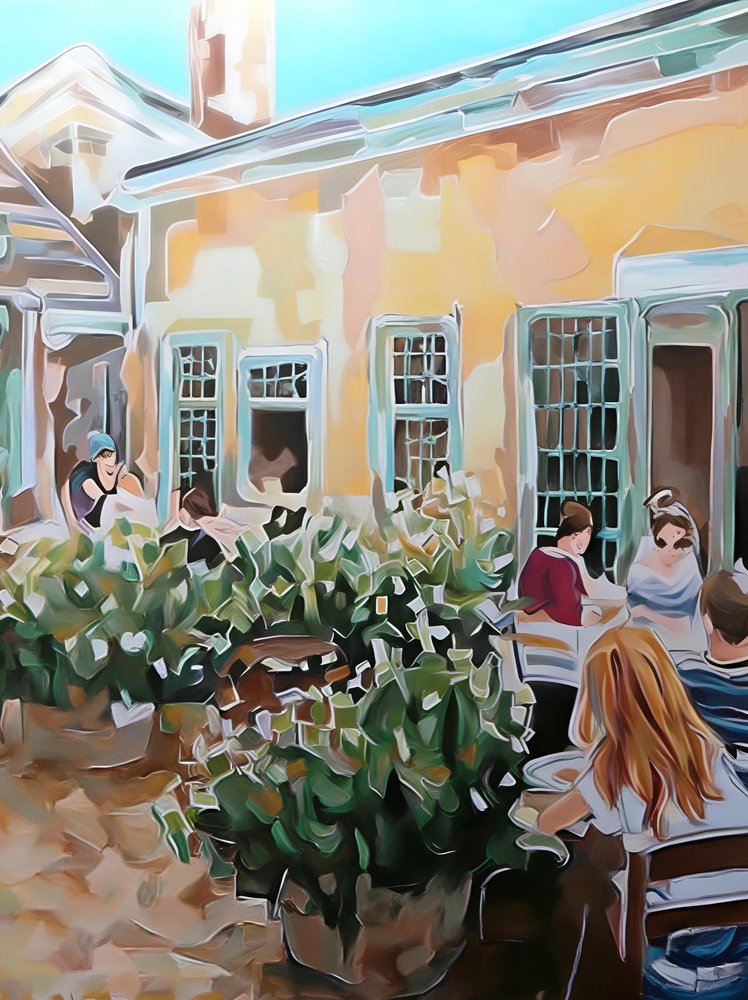 Terrazza del caffè estivo da Avanesova Elena