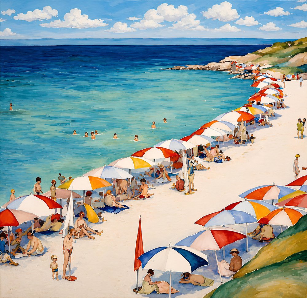 Una giornata di sole in spiaggia da Avanesova Elena