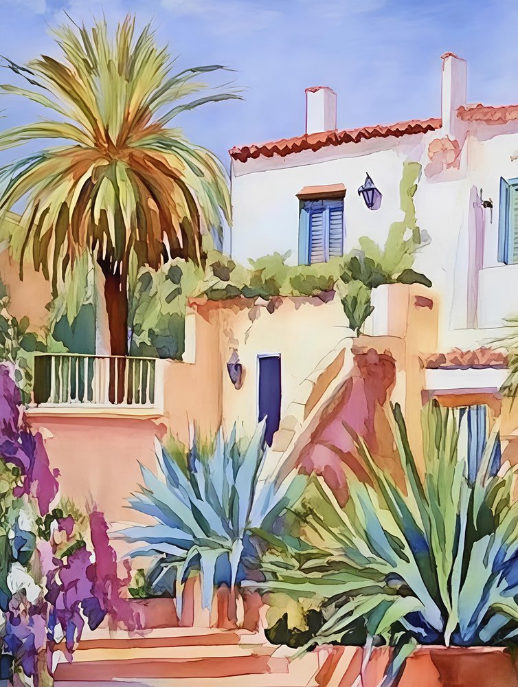 Villa soleggiata in stile mediterraneo da Avanesova Elena