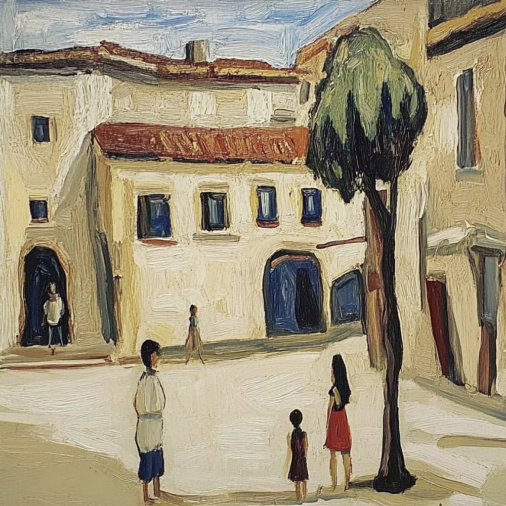 Piazza del Villaggio Soleggiato da Avanesova Elena