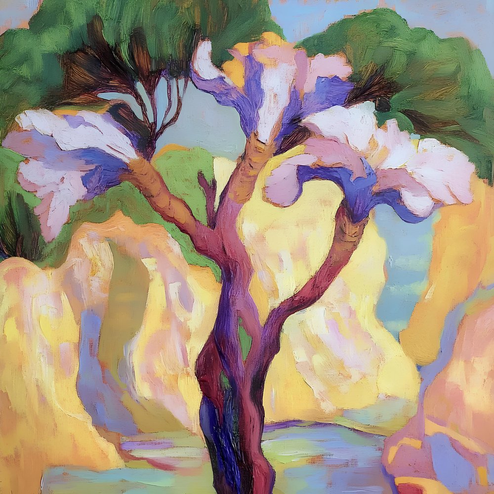 Albero astratto dai colori vivaci da Avanesova Elena