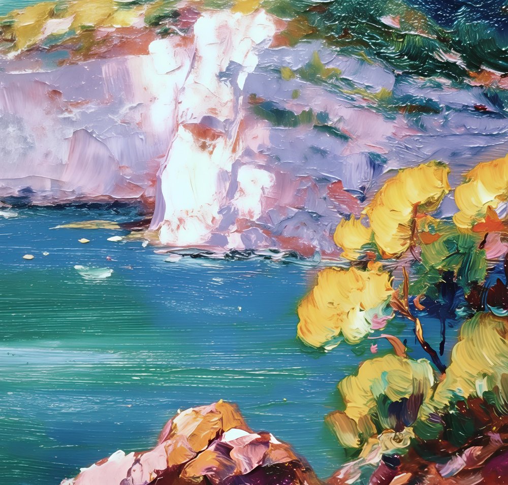 Scogliere costiere dai colori vivaci da Avanesova Elena