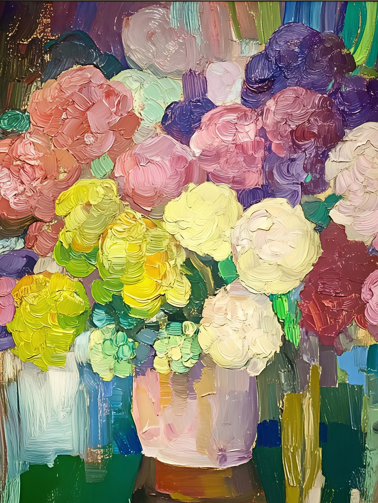 Bouquet floreale dai colori vivaci da Avanesova Elena