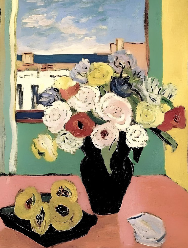 Fiori vivaci - Vista sul mare da Avanesova Elena