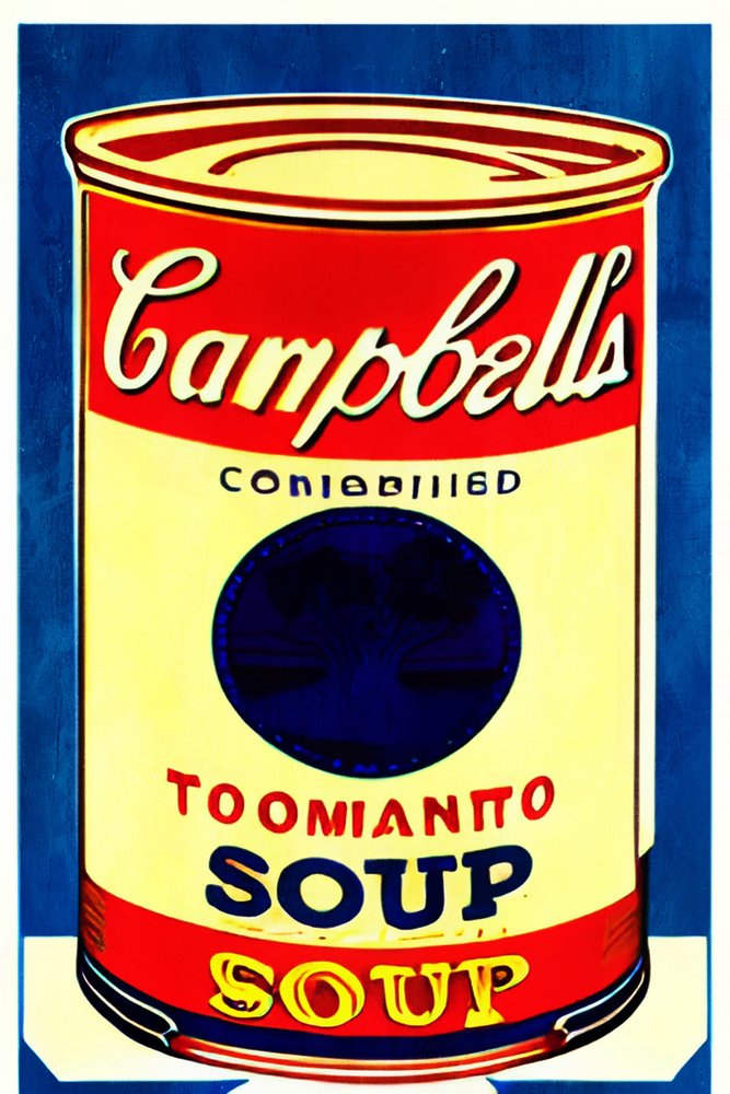 Lattina di zuppa con grafica in grassetto da Bo Anderson