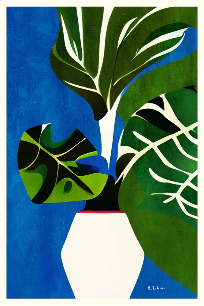 Vaso "Foglia tropicale" da Bo Anderson