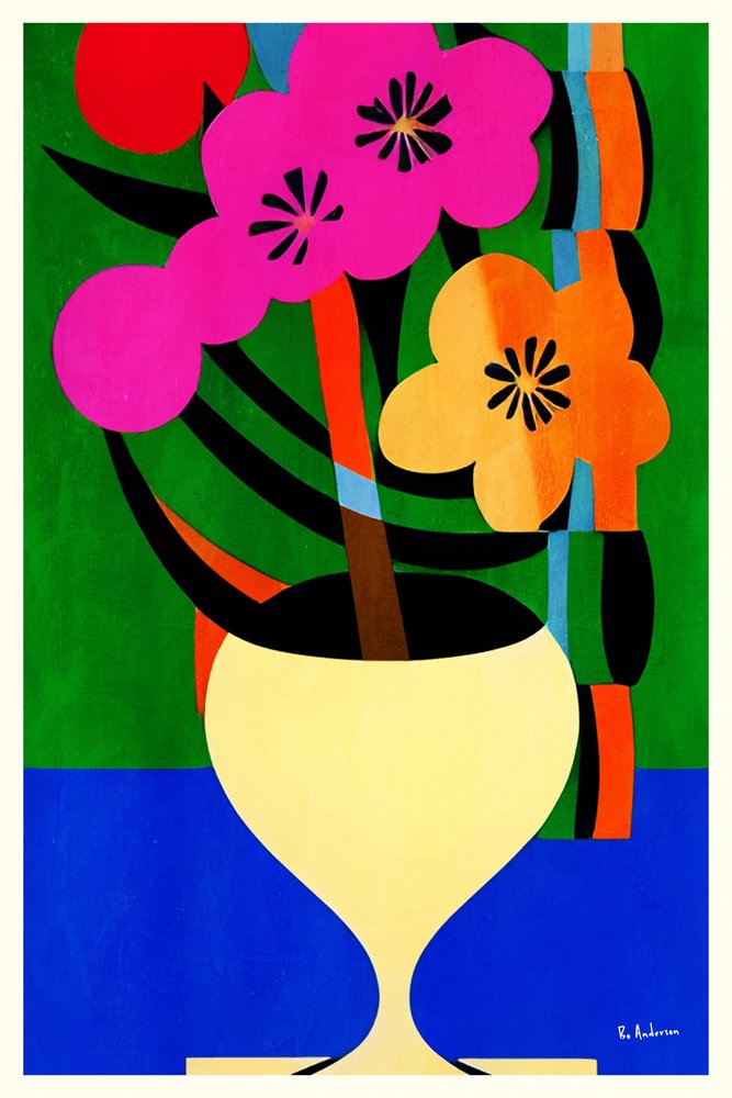 Astrazione floreale vivace da Bo Anderson