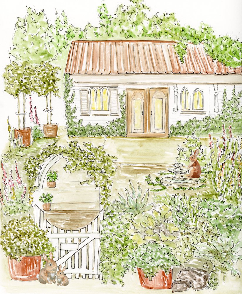 Casetta da giardino dal tocco stravagante da Breanna Megan Studio