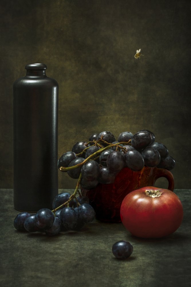 Raccolto rustico con ape da Brig Barkow
