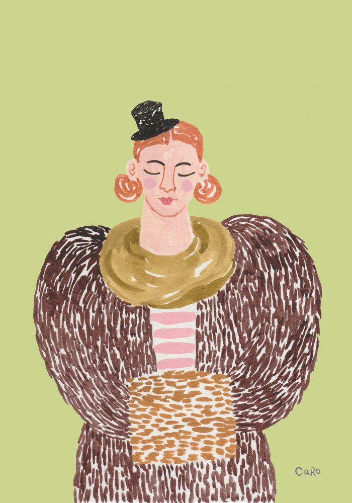 Ritratto di moda stravagante da Caroline Roberts