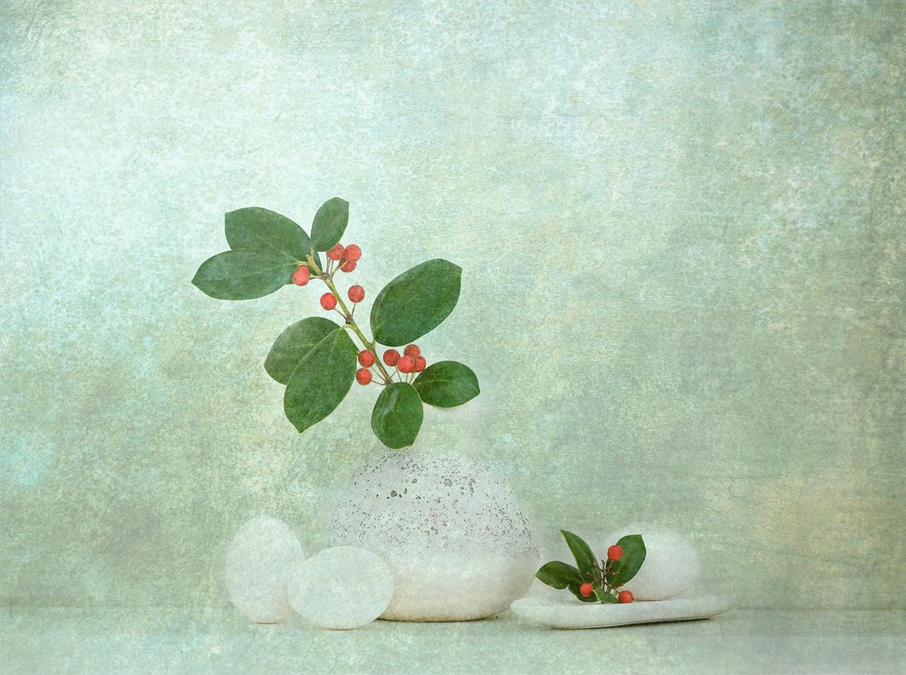 Pietra naturale ai frutti di bosco Zen da Catherine Wang