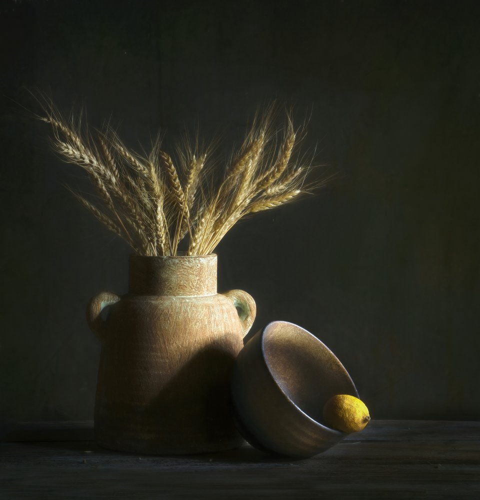 Natura morta rustica con grano da Catherine Wang