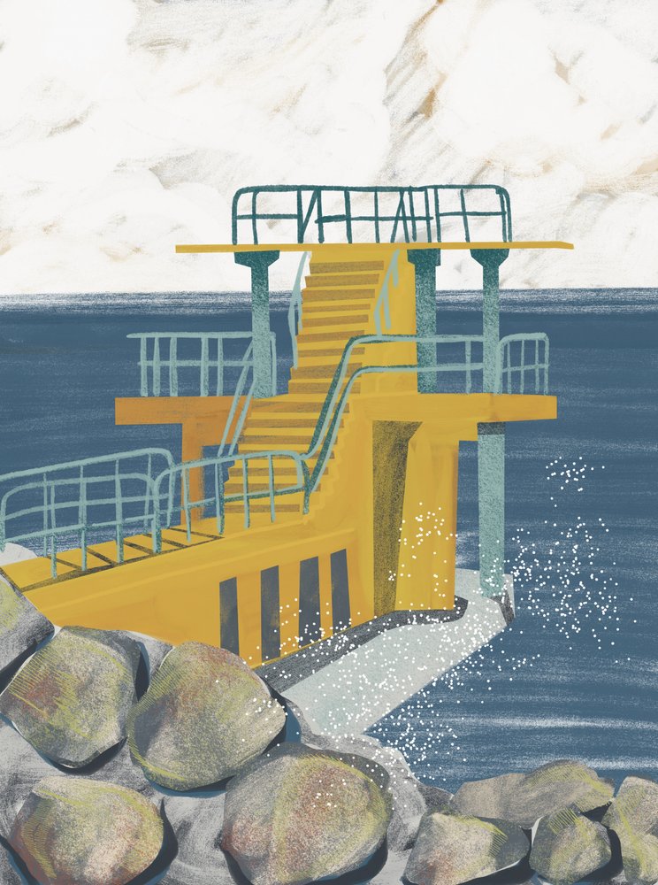 Piattaforma subacquea "Yellow Ocean" da Charlotte Trudgett