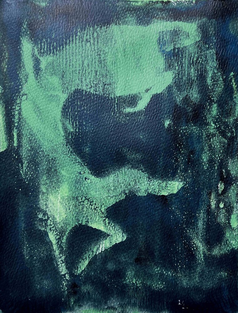 Flusso astratto verde intenso da Christina Misuro