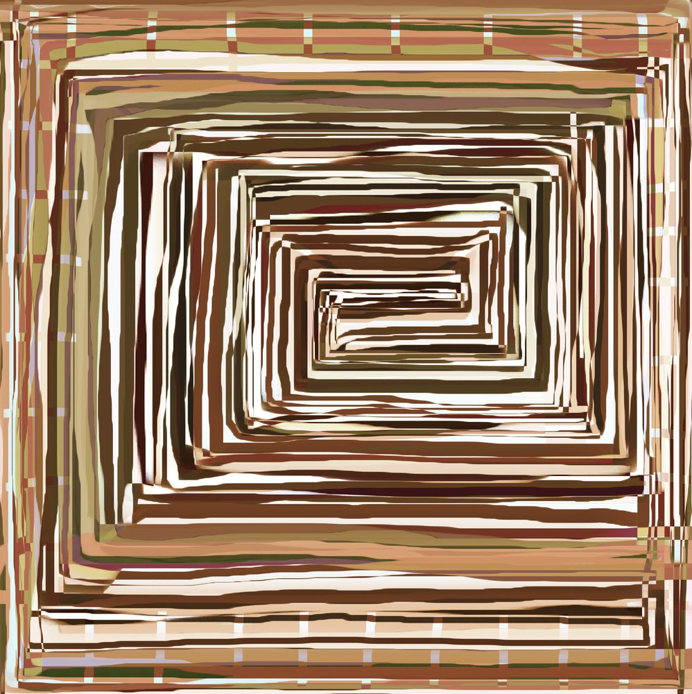 Geometria a spirale terrosa da Christina Sillen