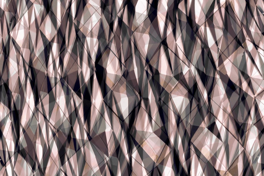 Strati geometrici sfaccettati da Christina Sillen