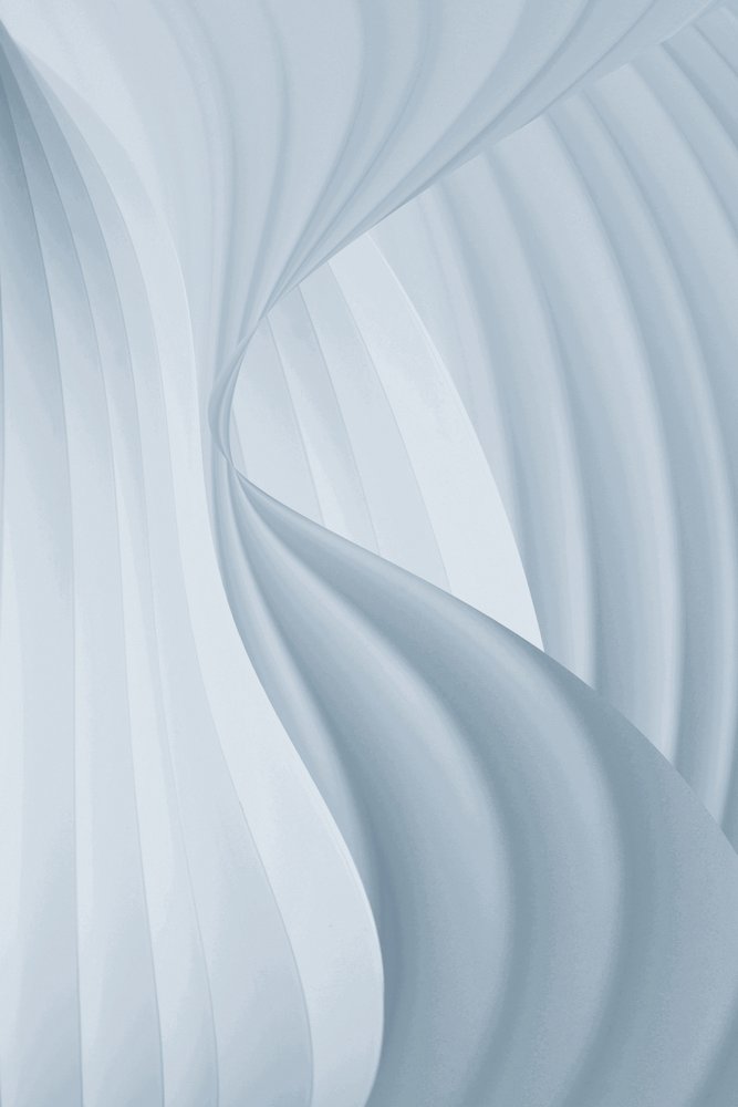 Curve sinuose blu da Christina Sillen