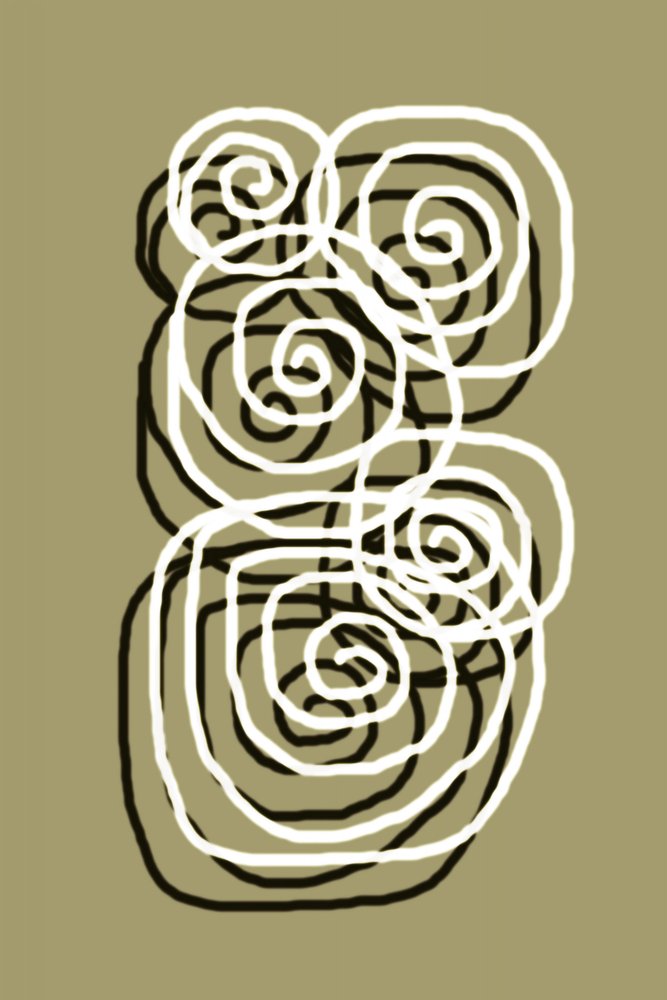 Spirali organiche sinuose da Christina Sillen