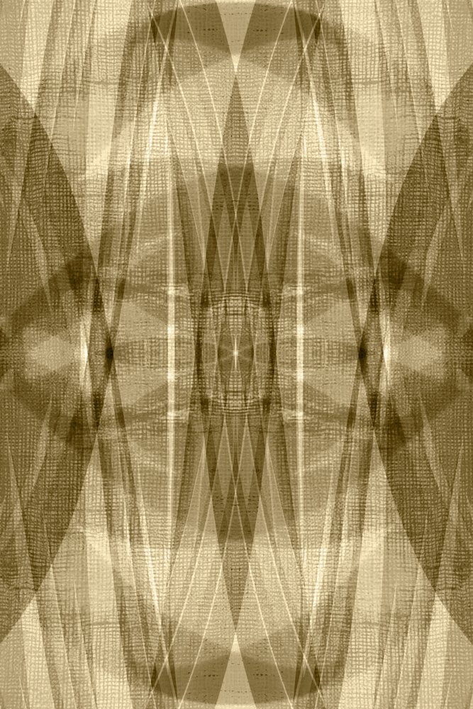 Strati geometrici dorati da Christina Sillen