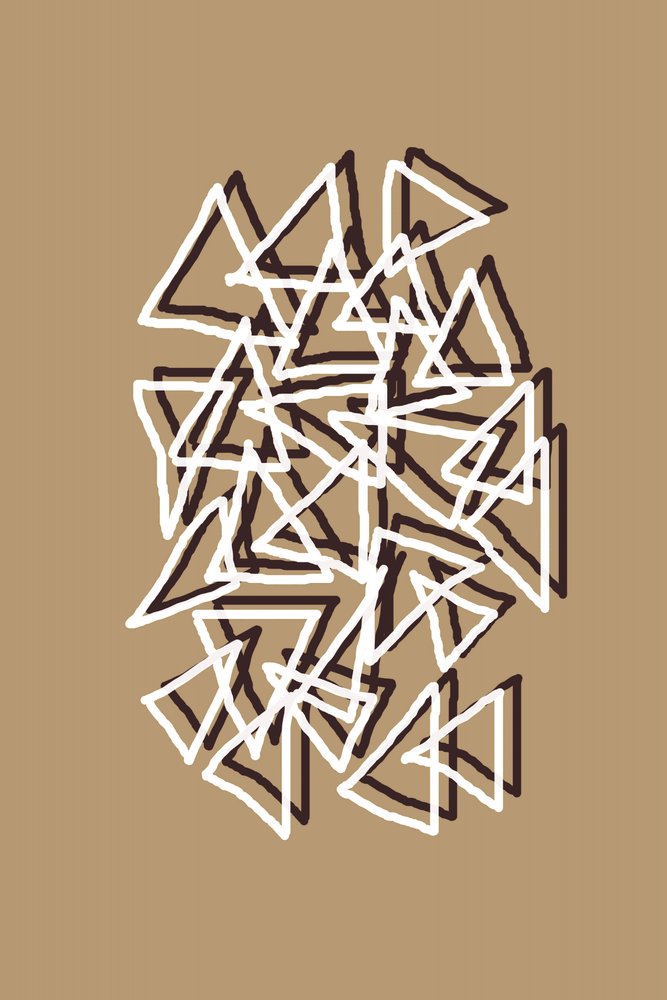 Triangoli geometrici sovrapposti da Christina Sillen