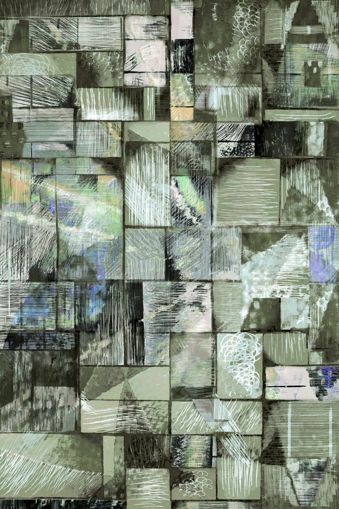 Texture geometriche dai toni tenui da Christina Sillen