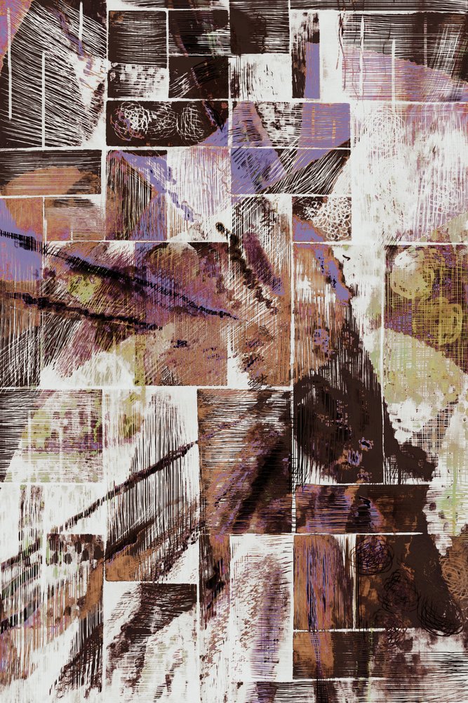 Astratto con texture dai toni terrosi da Christina Sillen