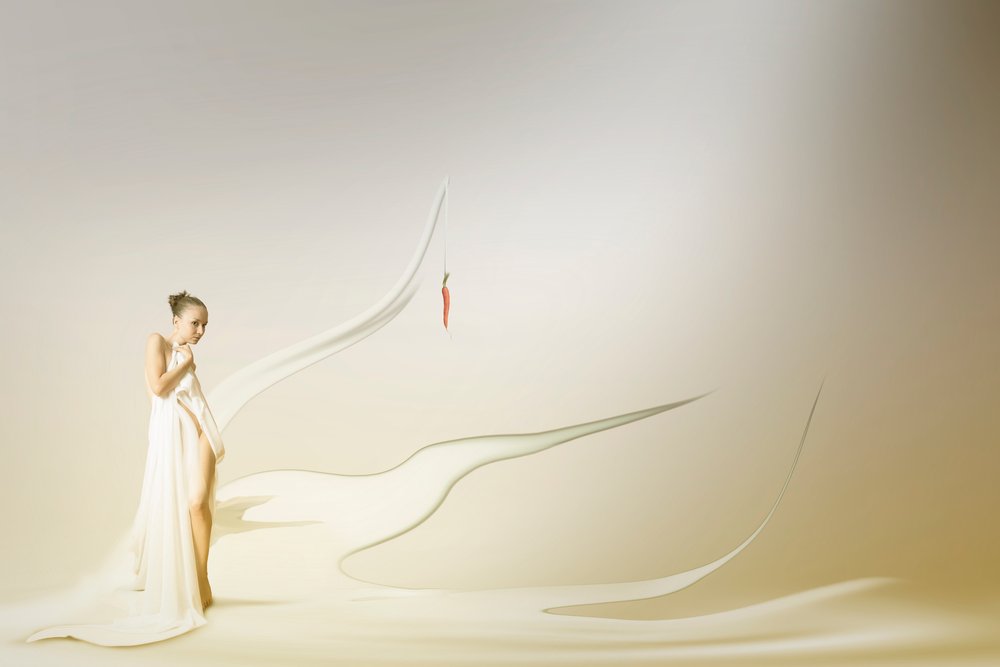 Sguardo curioso - Peperoncino rosso da Christine von Diepenbroek