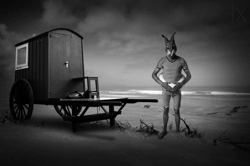 Il bagnante solitario di Lone Rabbit Beach da Christine von Diepenbroek