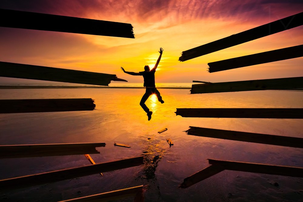 Liberarsi al tramonto da Christophe Kiciak