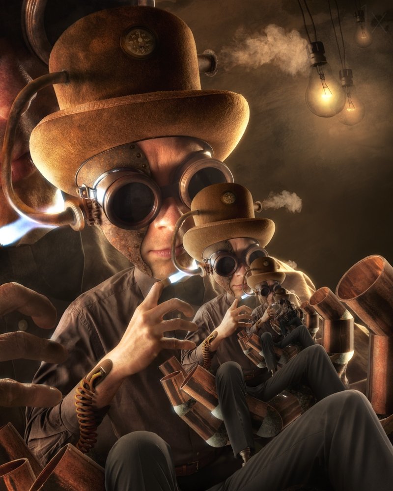 Inventori steampunk annidati da Christophe Kiciak
