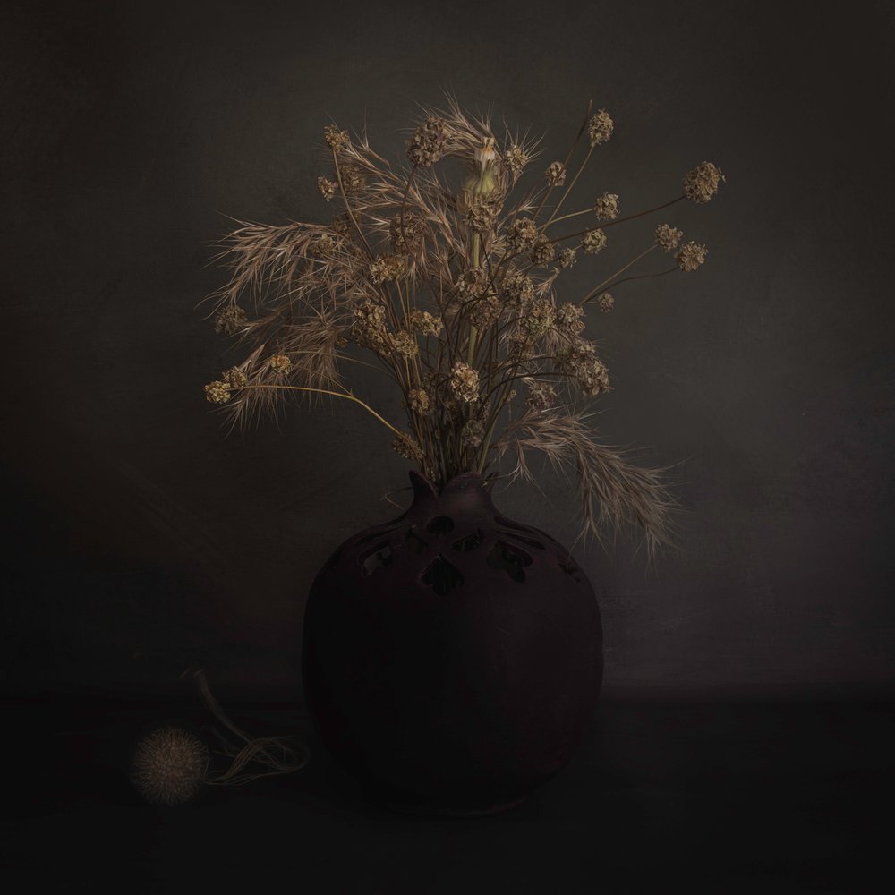 Composizione botanica scura da Cicek Kiral