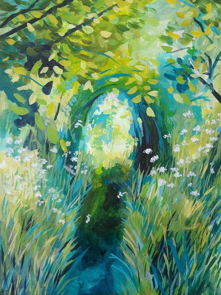 Portale della foresta illuminata dal sole da Claire Whitehead