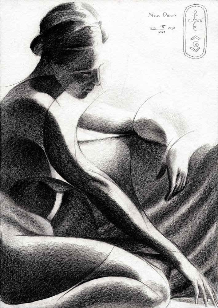 Figura femminile contemplativa da Corné Akkers
