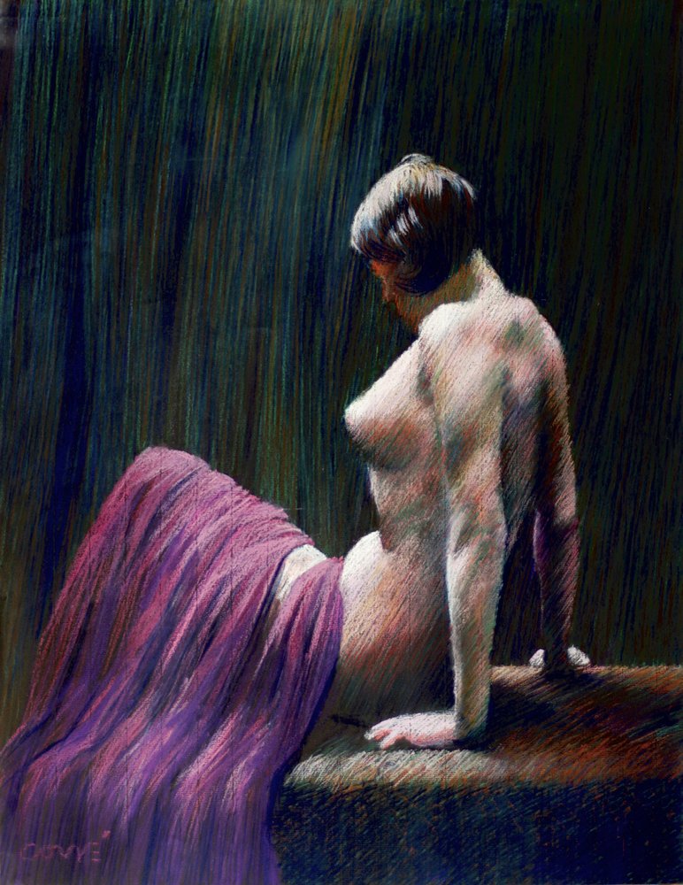 Figura nuda contemplativa da Corné Akkers