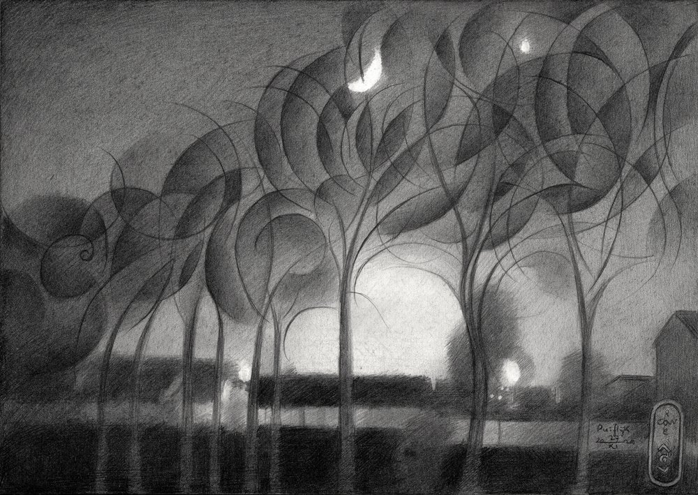 La notte della luna crescente da Corné Akkers
