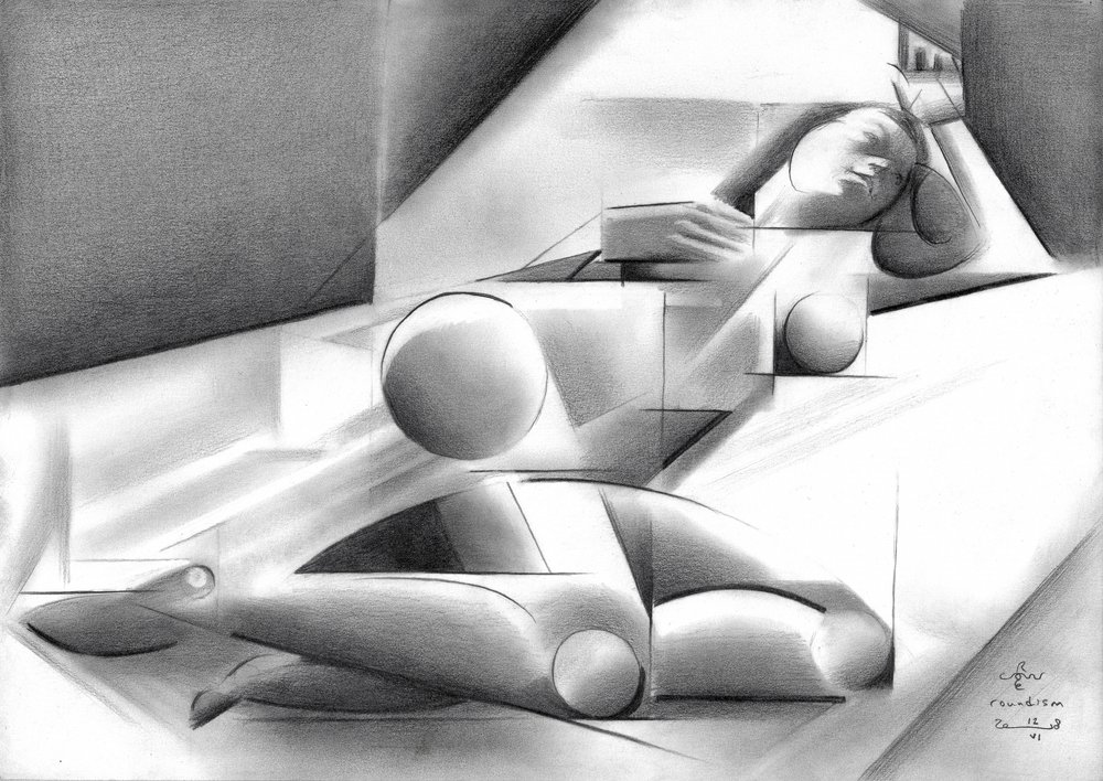 Figura femminile cubista da Corné Akkers