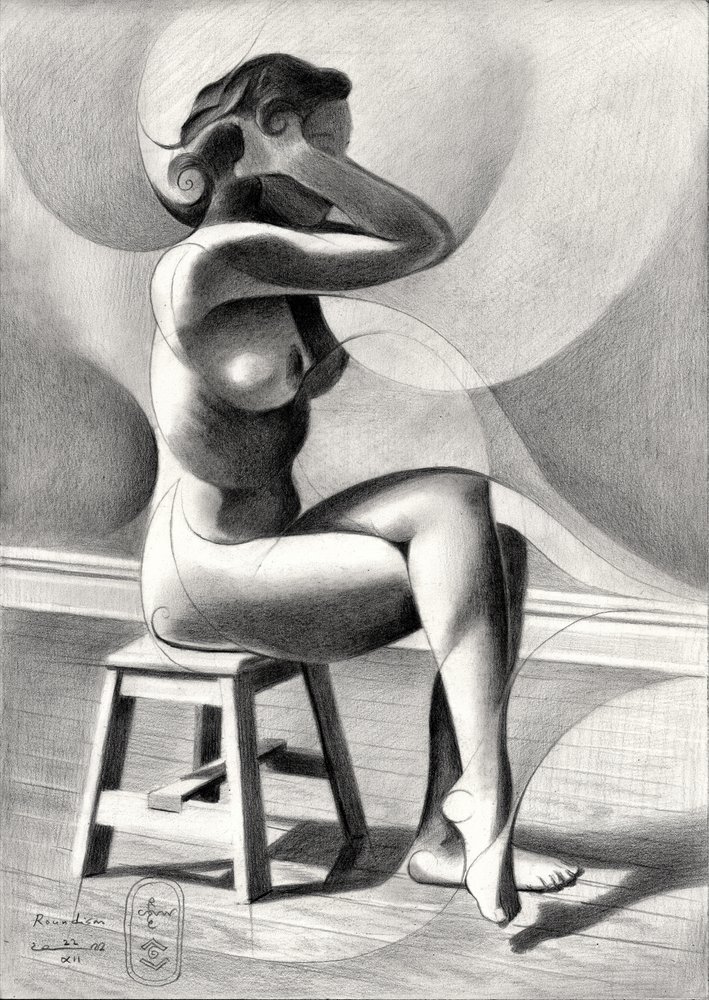 Elegante schizzo di una figura da Corné Akkers