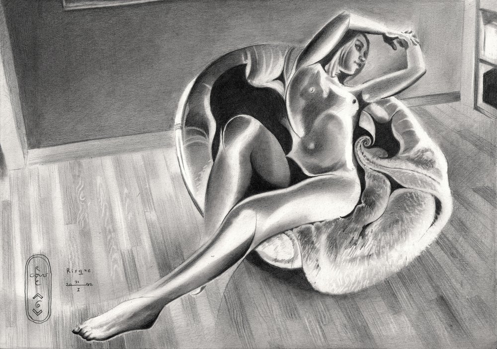 Elegante figura nuda da Corné Akkers