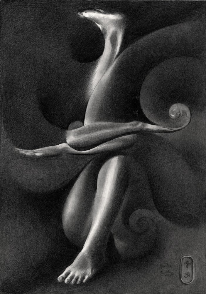 Elegante figura surreale da Corné Akkers