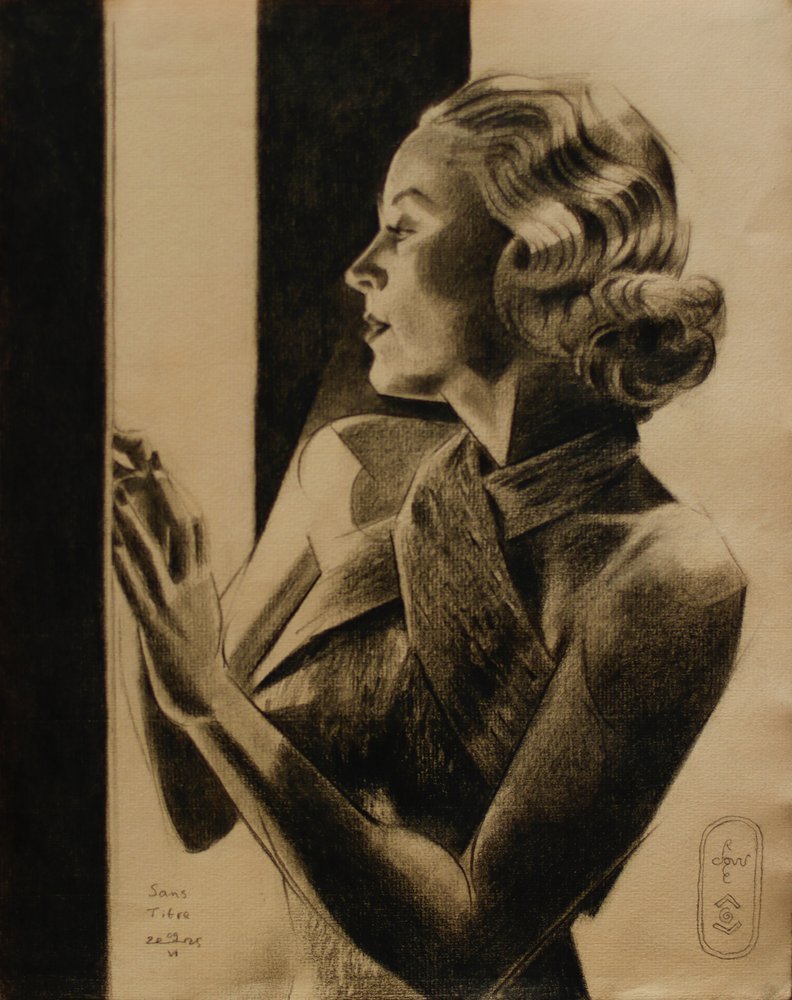 Donna elegante di profilo da Corné Akkers