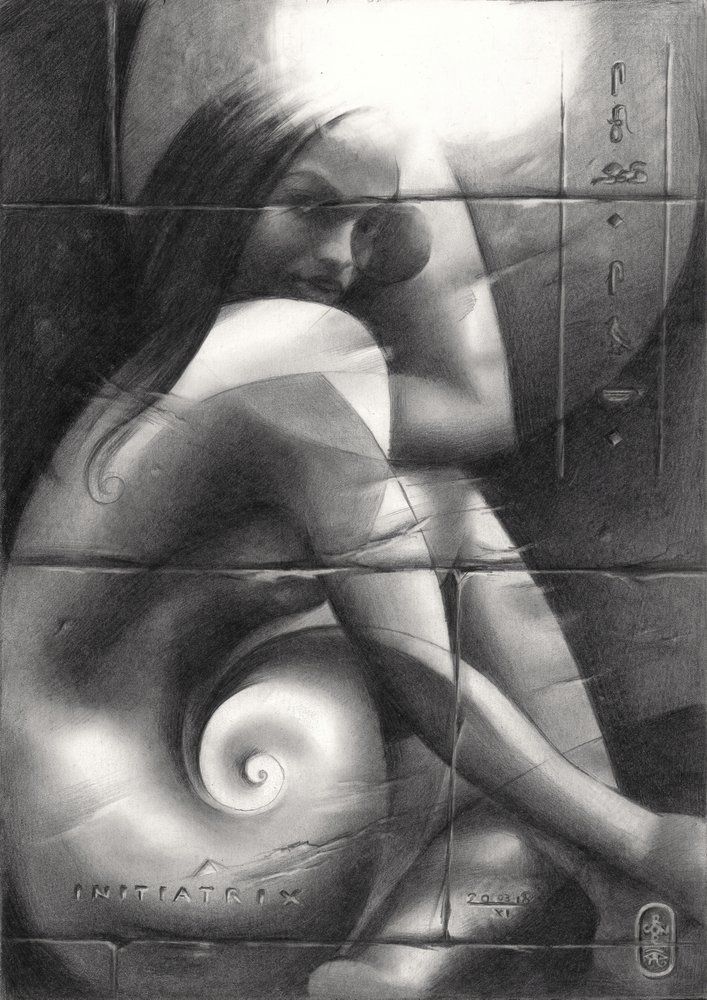 Sguardo enigmatico a spirale da Corné Akkers