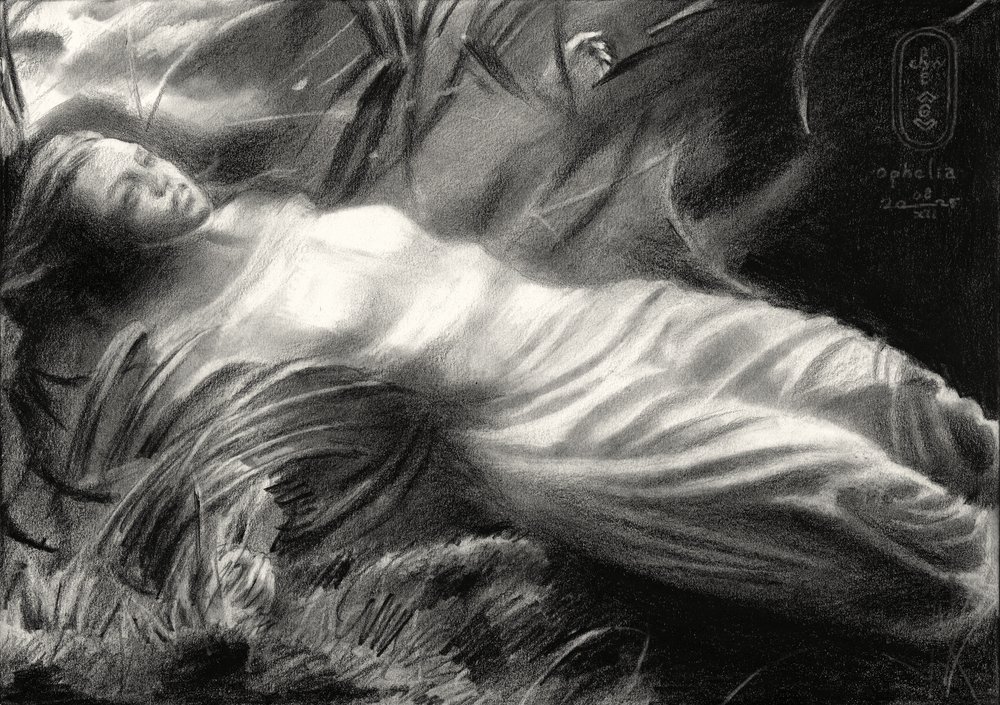 Figura eterea drappeggiata da Corné Akkers