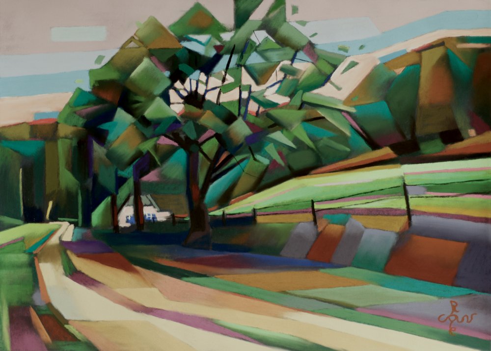 Strada di campagna geometrica da Corné Akkers