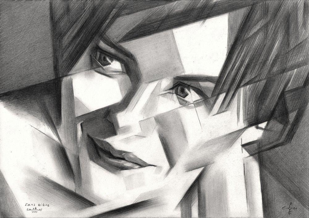 Ritratto geometrico da Corné Akkers