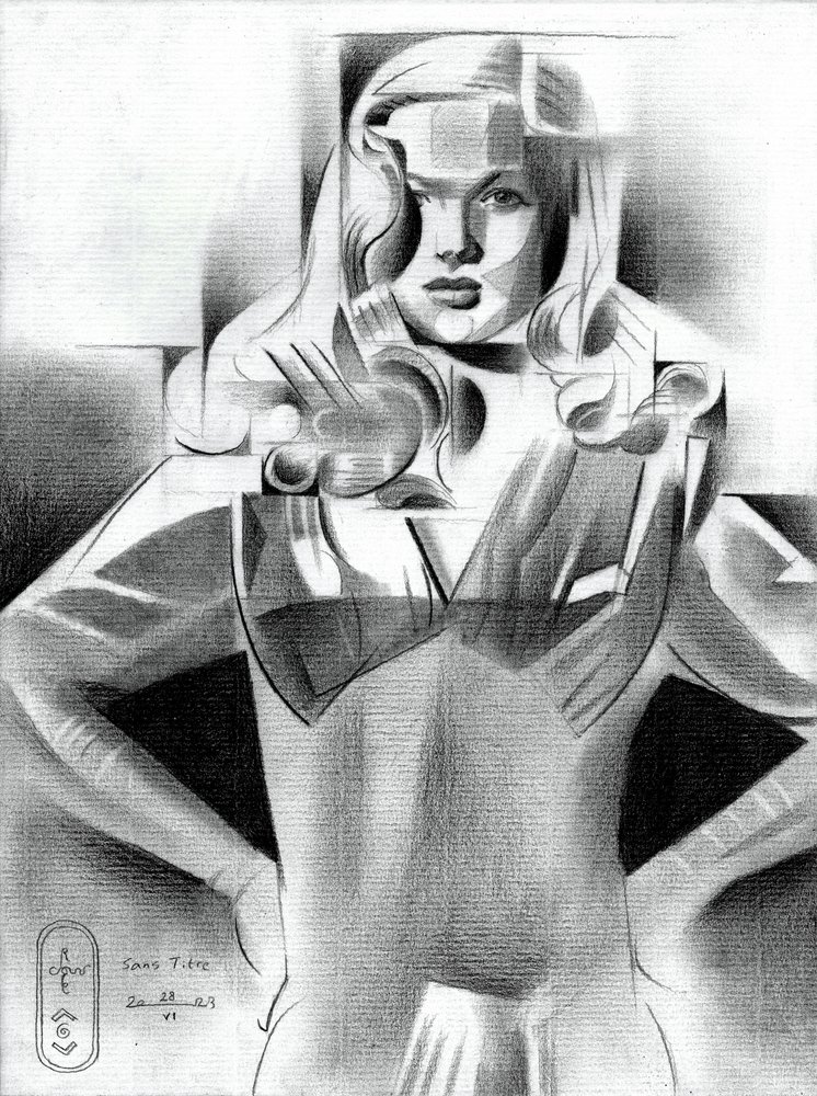 Ritratto di moda geometrico da Corné Akkers